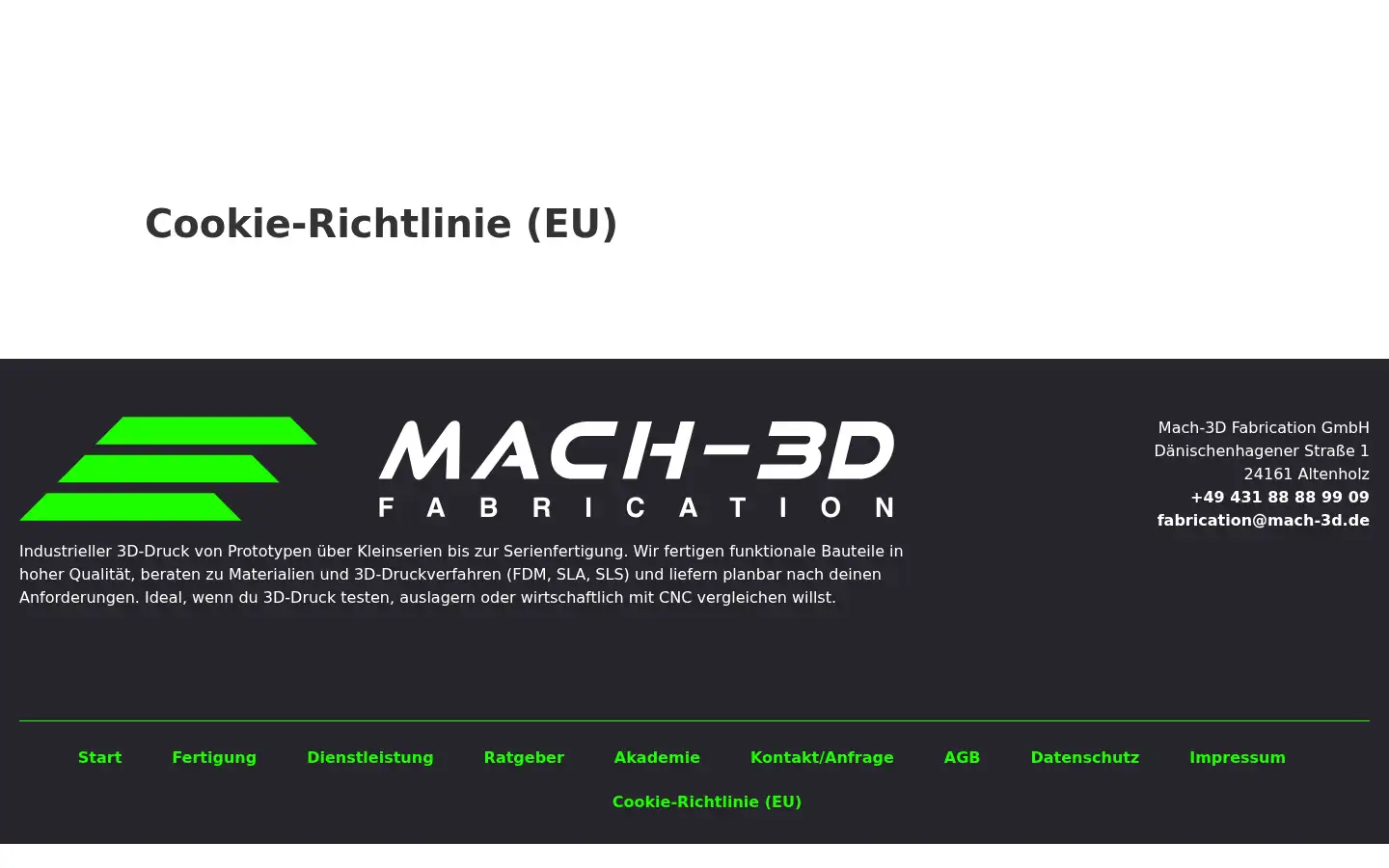 Screenshot of mach-3d.de