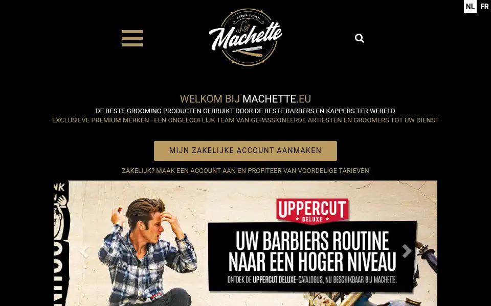 Screenshot of machette.eu