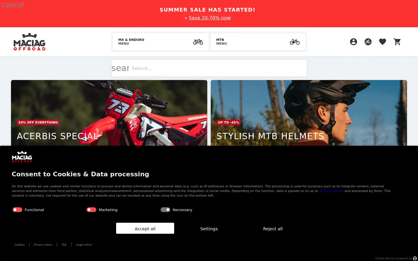 Screenshot of maciag-offroad.com