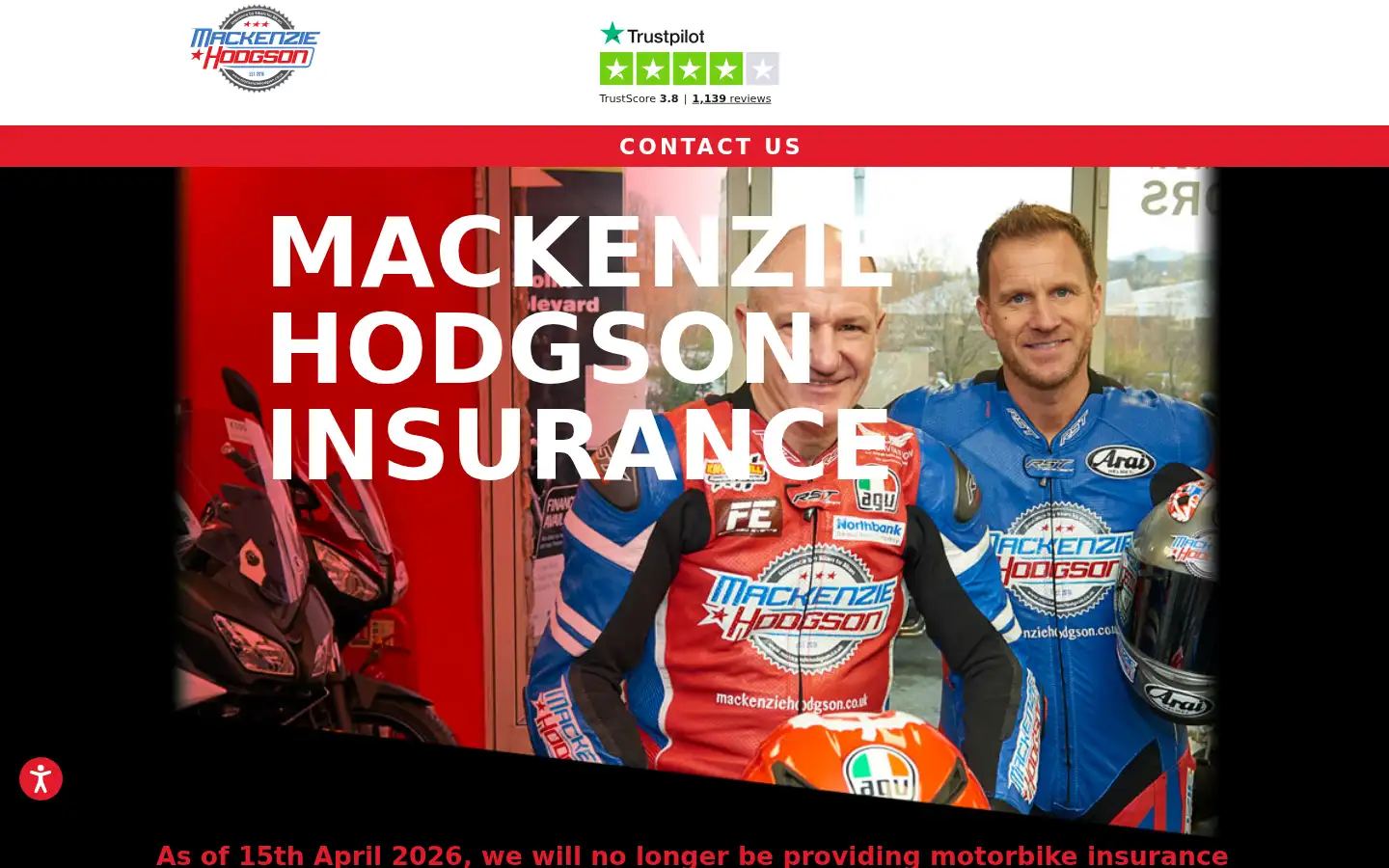 Screenshot of mackenziehodgson.co.uk