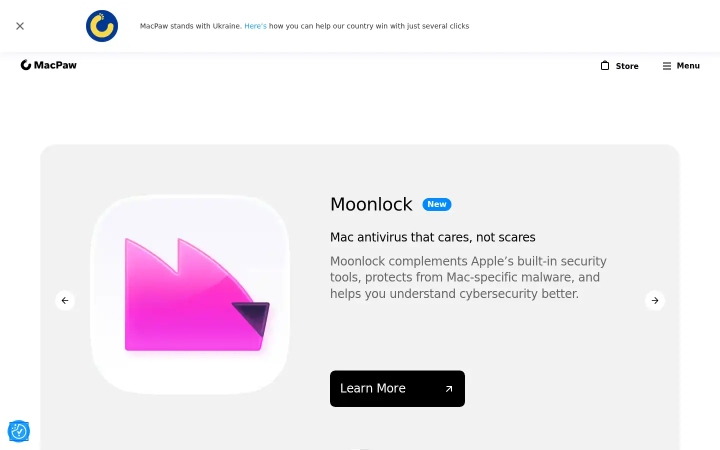 Screenshot of macpaw.com