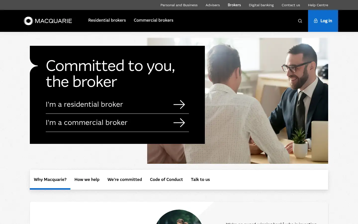 Screenshot of macquarie.com.au