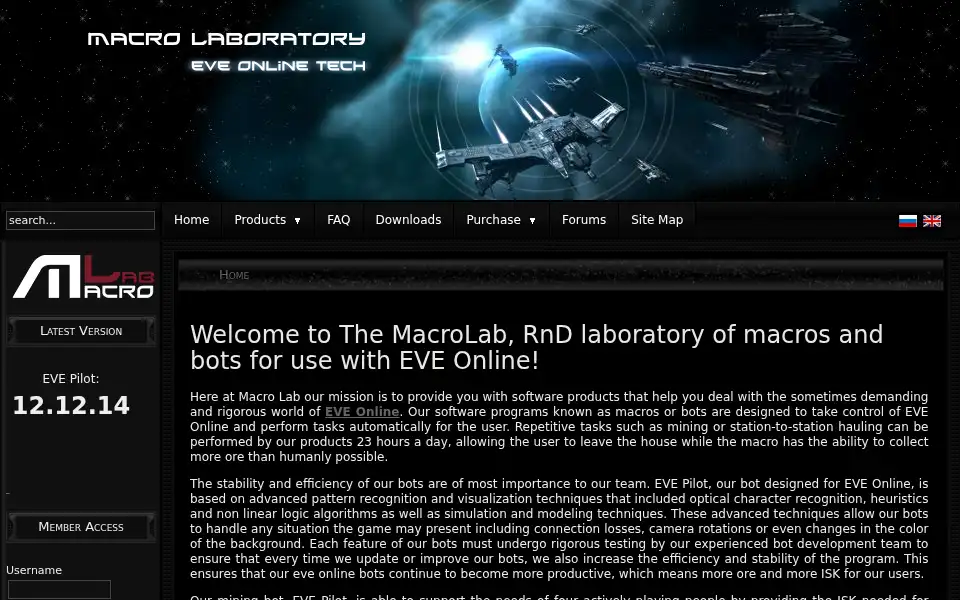Screenshot of macrolab-online.com
