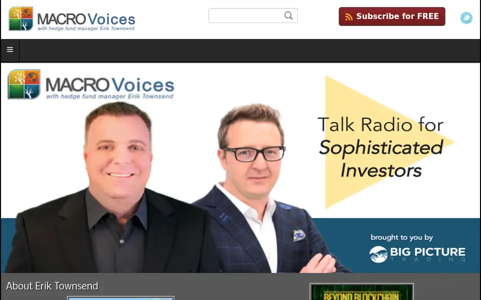Screenshot of macrovoices.com