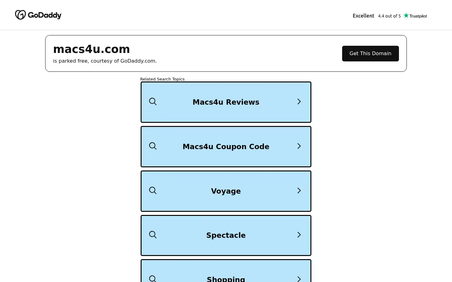 Screenshot of macs4u.com