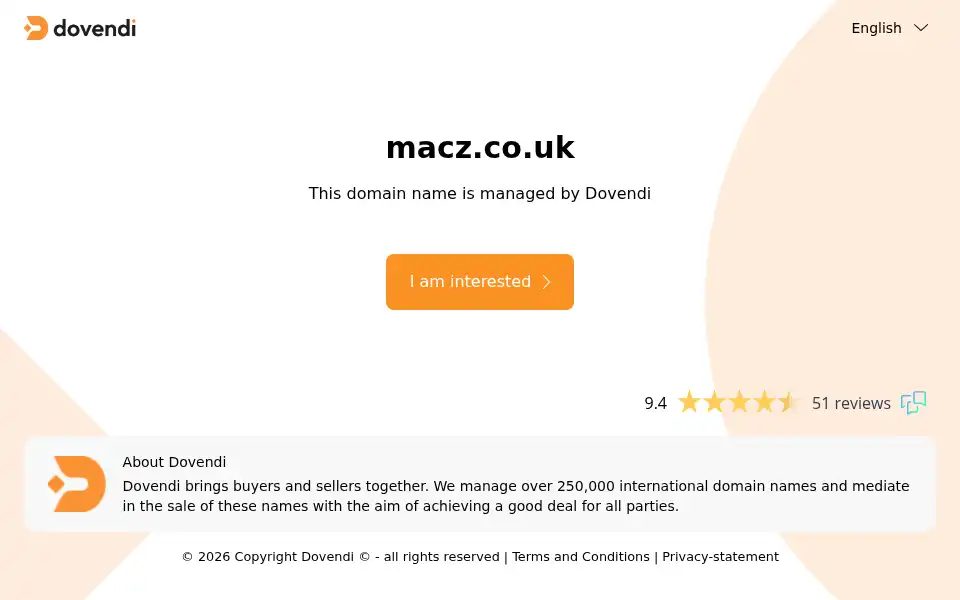 Screenshot of macz.co.uk