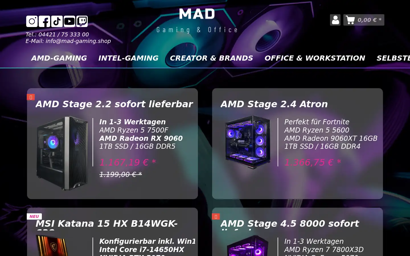Screenshot of mad-gaming.shop
