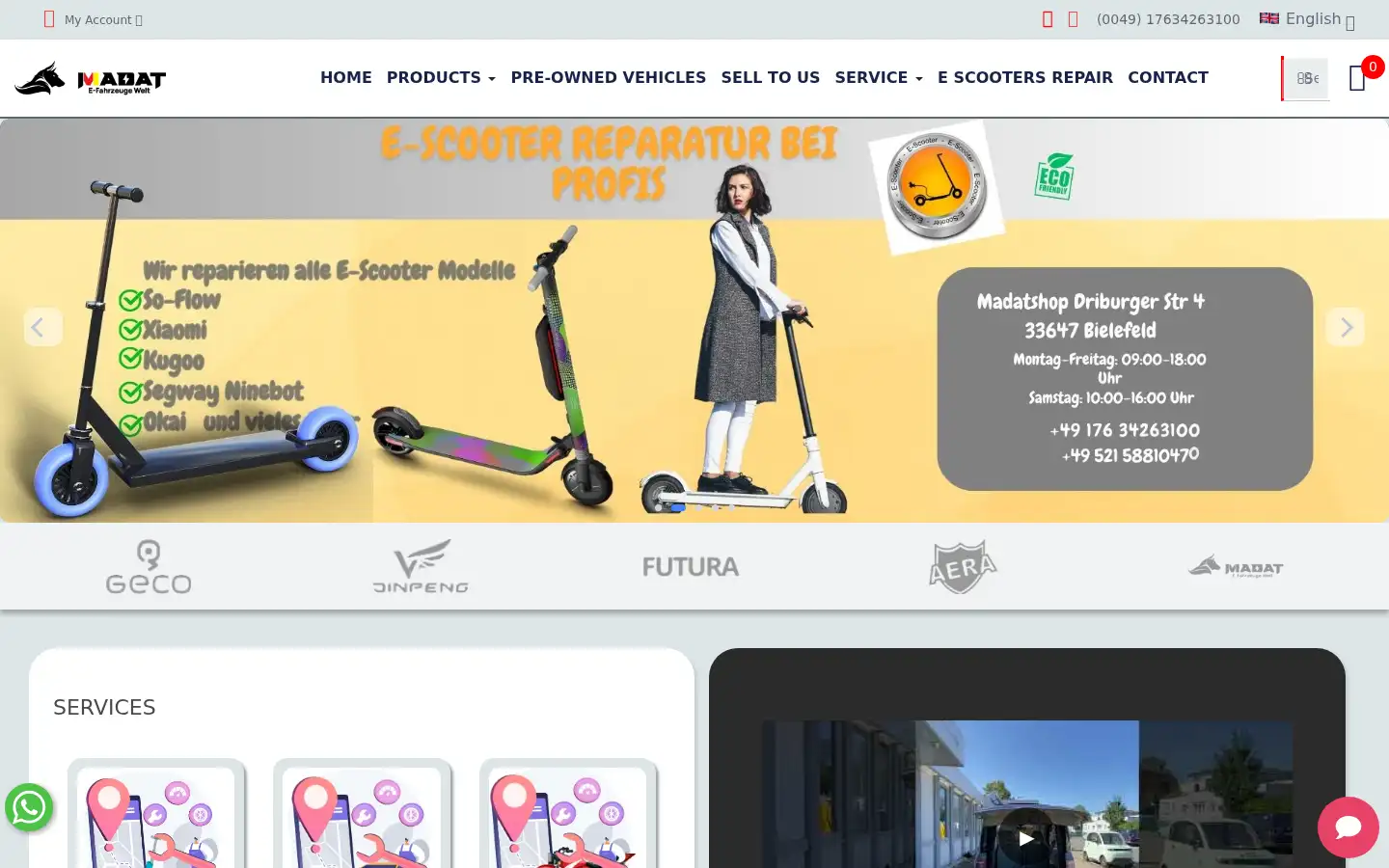 Screenshot of madatshop.com