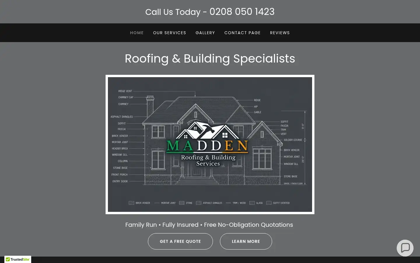 Screenshot of maddenltd.co.uk