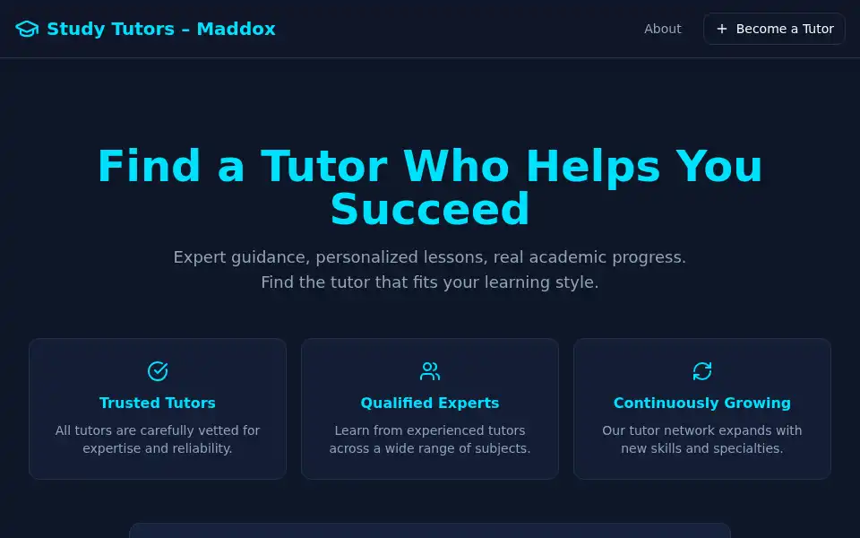 Screenshot of maddox.boo