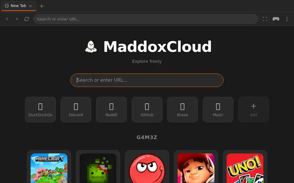 Screenshot of maddoxcloud.com