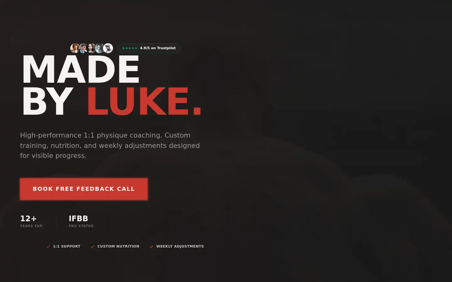 Screenshot of madebylukee.com