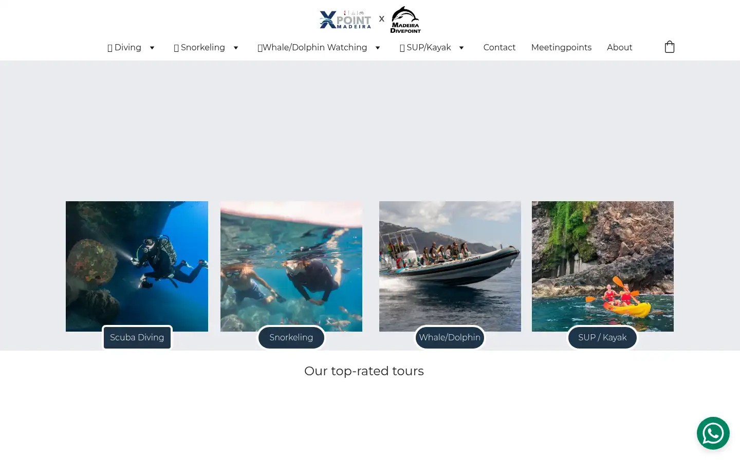 Screenshot of madeiradivepoint.com