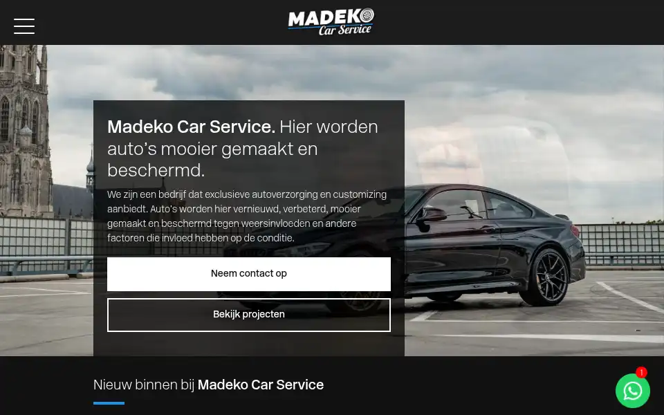 Screenshot of madeko-cars.nl