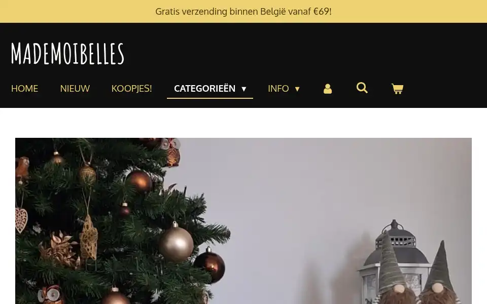 Screenshot of mademoibelles.be