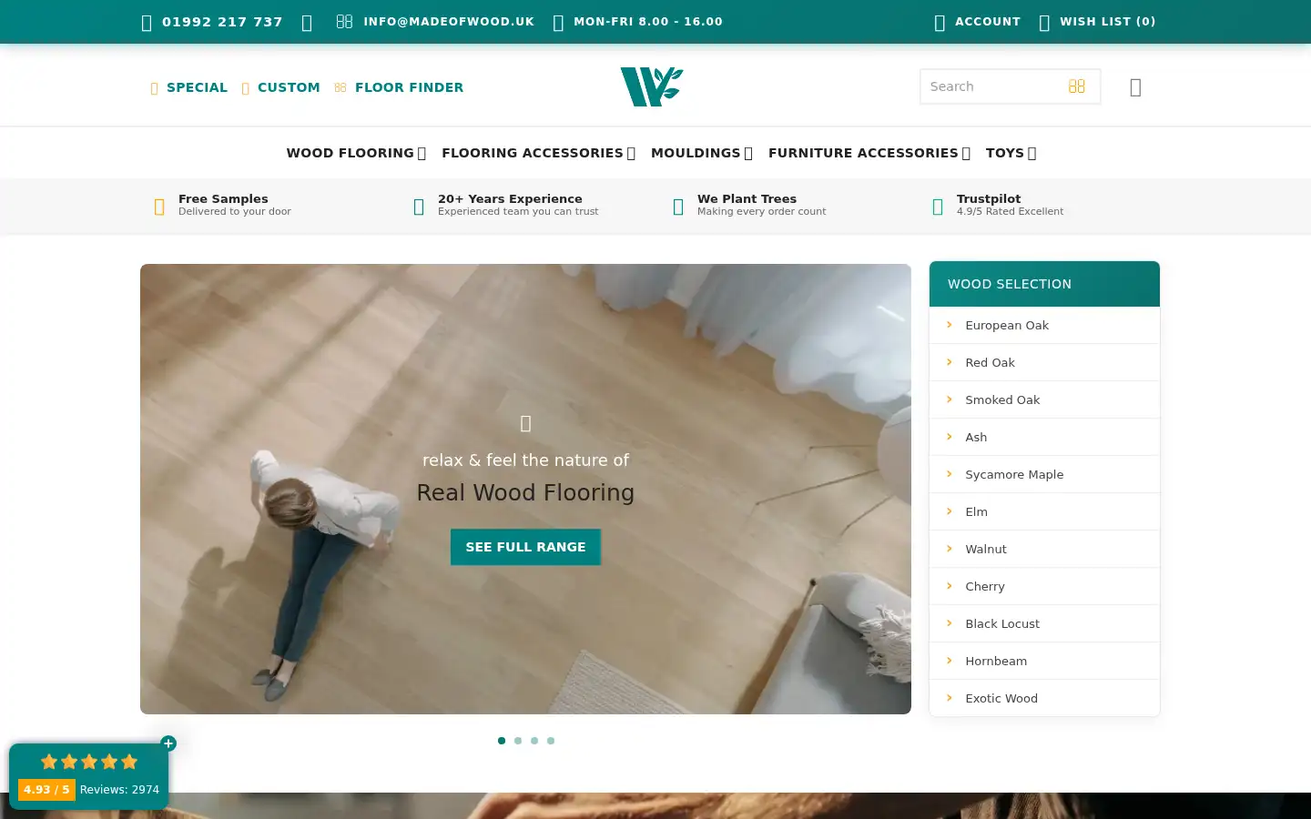 Screenshot of madeofwood.uk