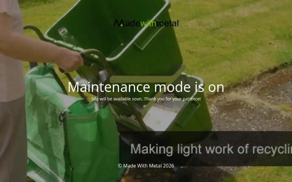 Screenshot of madewithmetal.co.uk