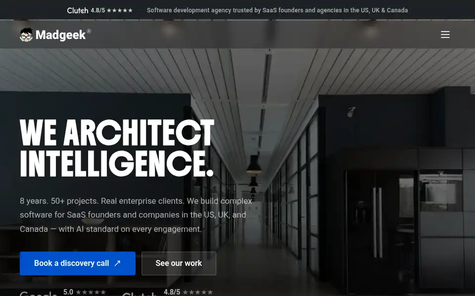 Screenshot of madgeek.in