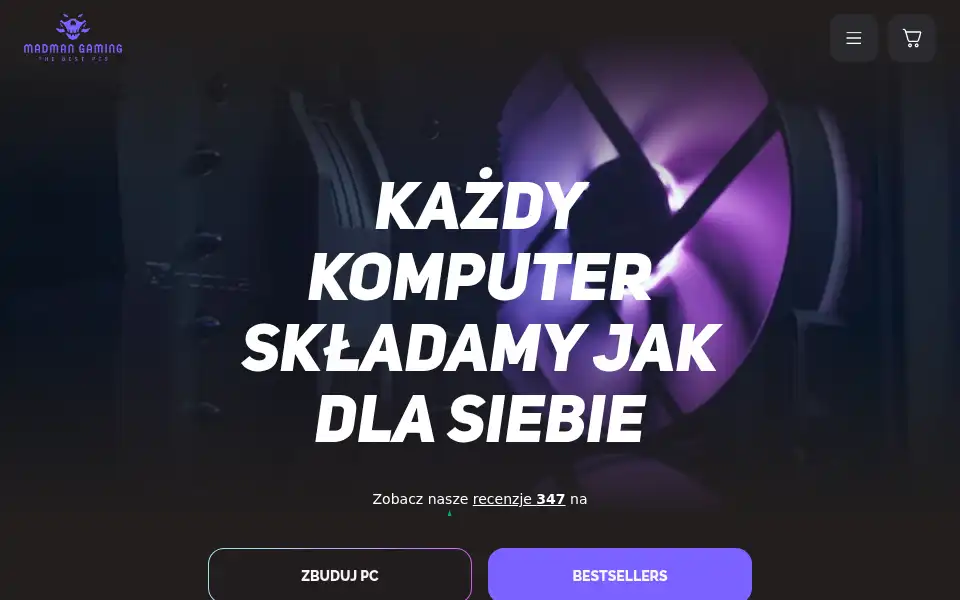 Screenshot of madmangaming.pl