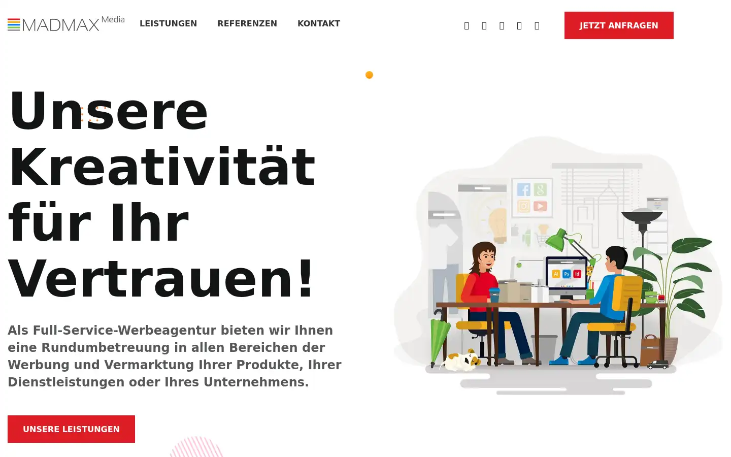 Screenshot of madmaxmedia.de