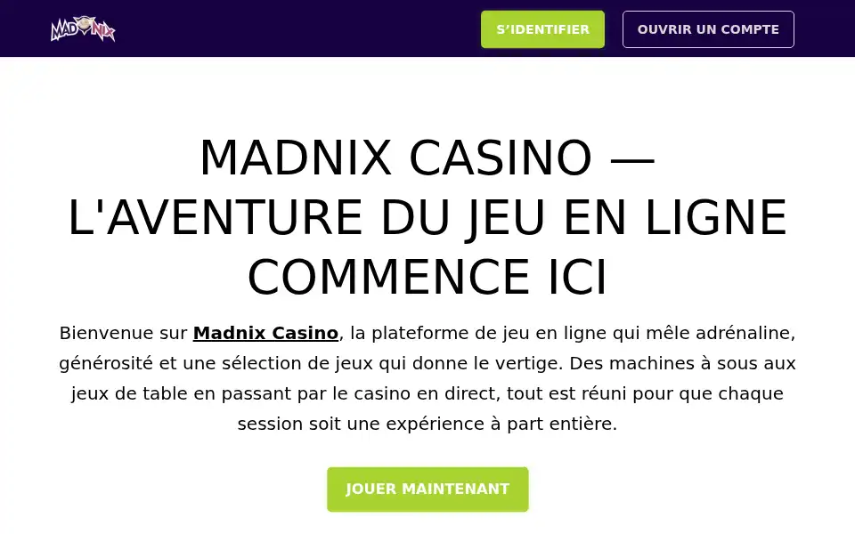 Screenshot of madnixfr.org