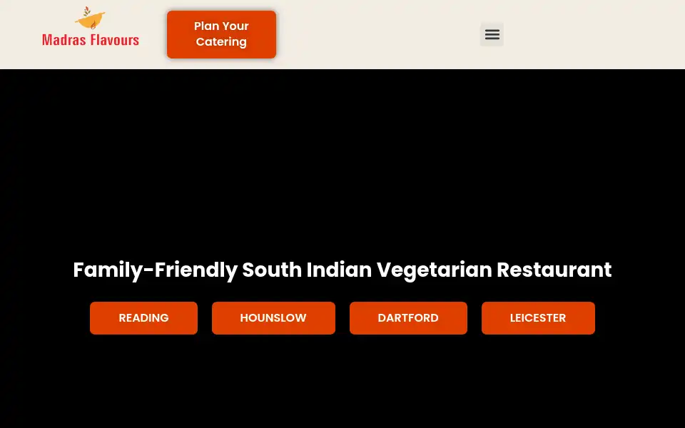 Screenshot of madrasflavours.co.uk