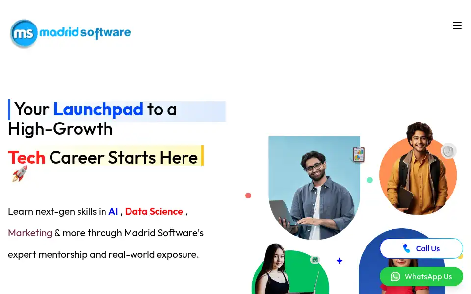 Screenshot of madridsoftwaretrainings.com