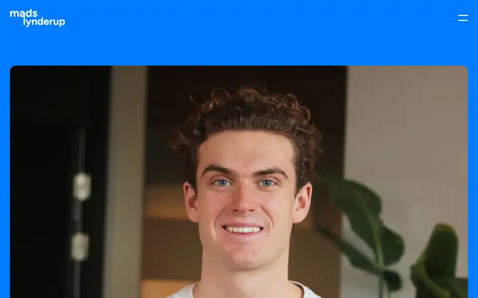 Screenshot of madslynderup.dk