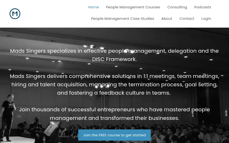 Screenshot of madssingers.com