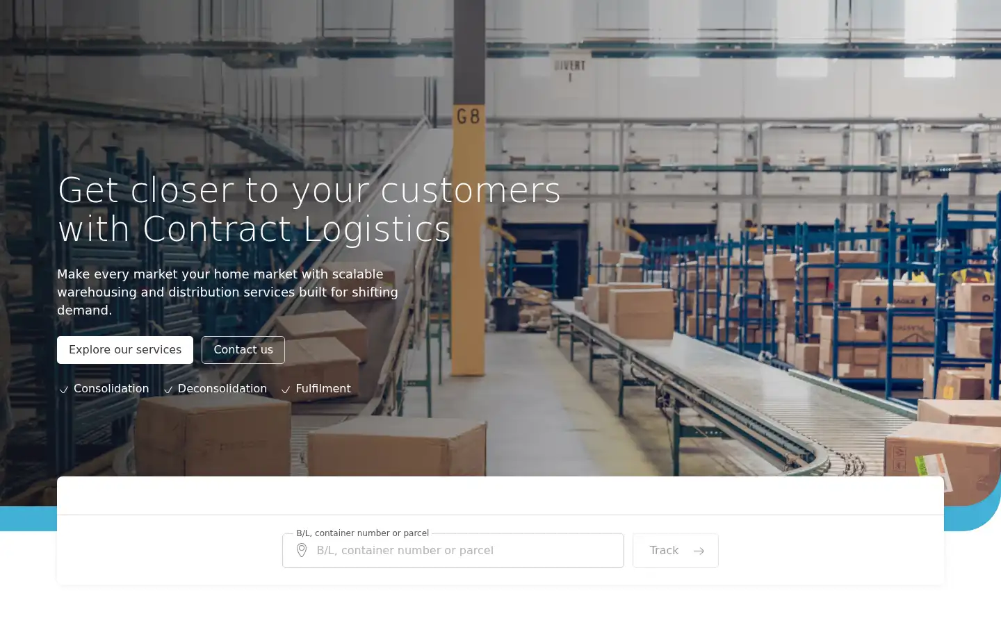Screenshot of maersk.com