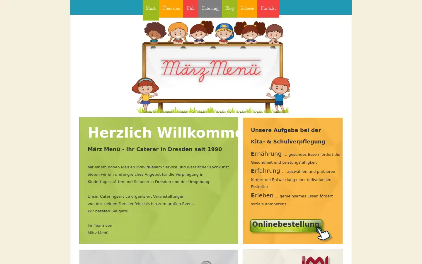 Screenshot of maerzmenue.de
