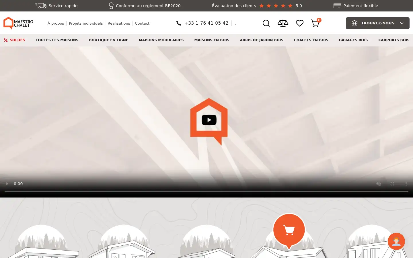 Screenshot of maestrochalet.fr