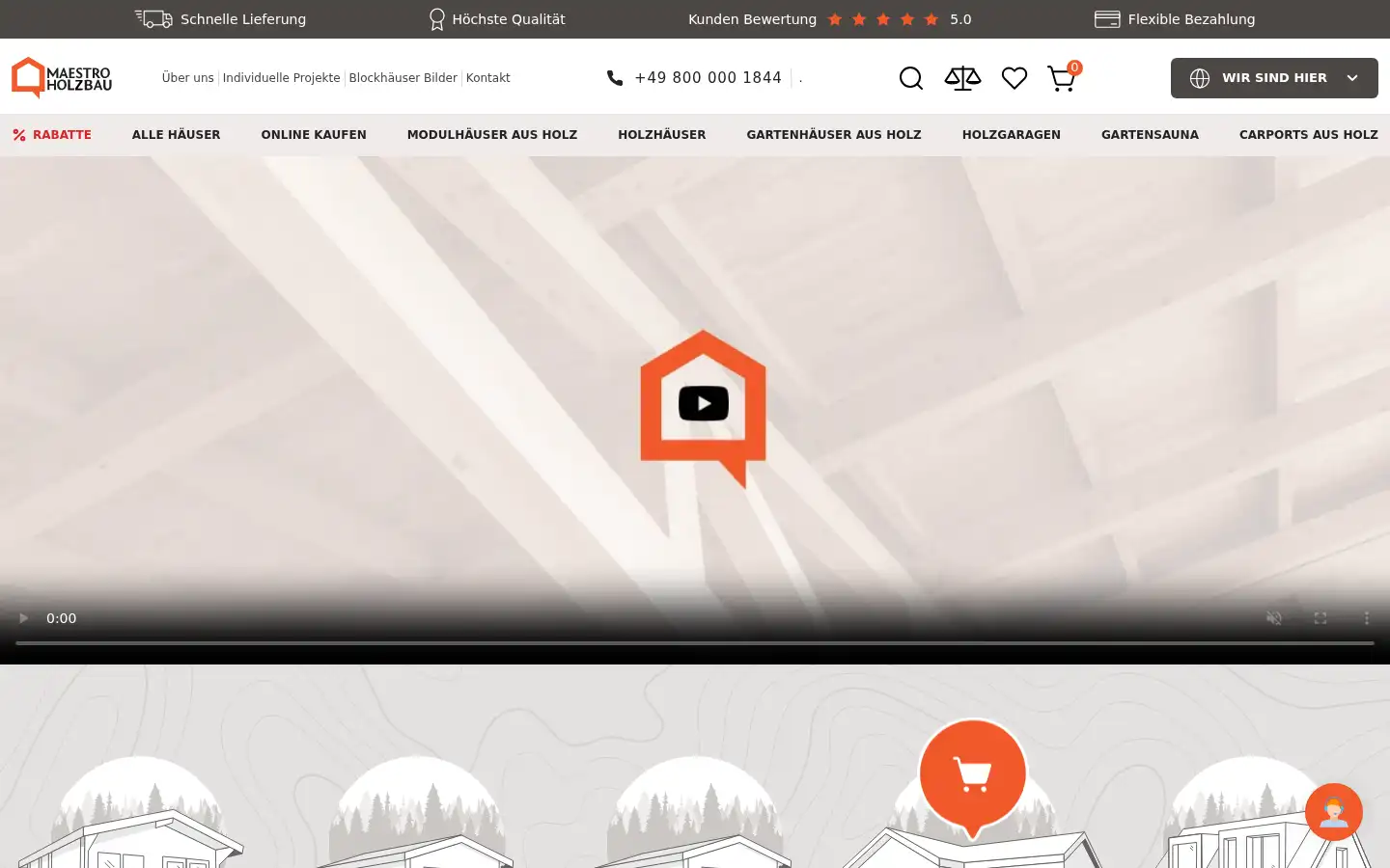 Screenshot of maestroholzbau.de