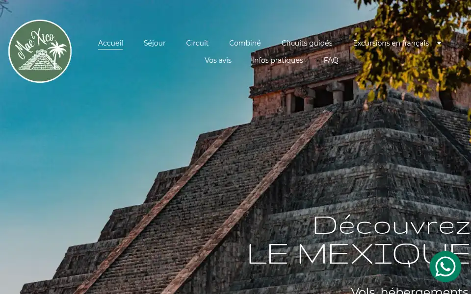 Screenshot of maexicotours.com