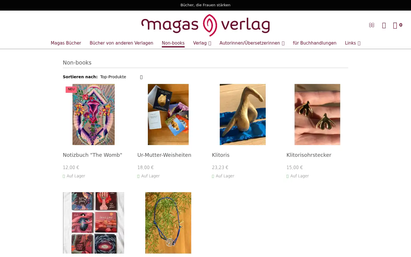 Screenshot of magas-verlag.de