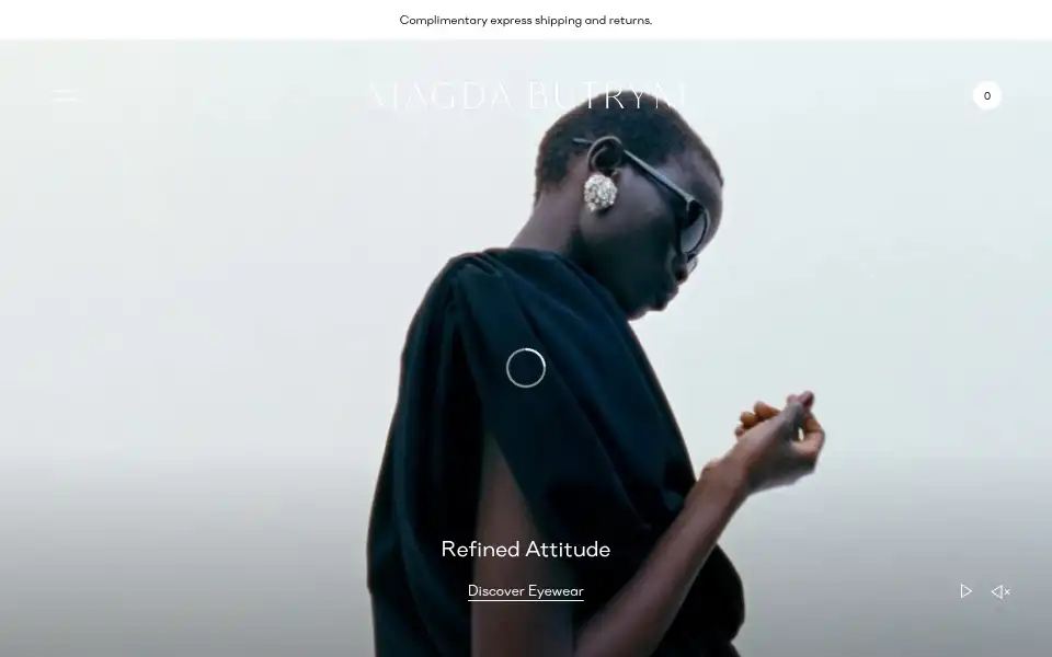 Screenshot of magdabutrym.com