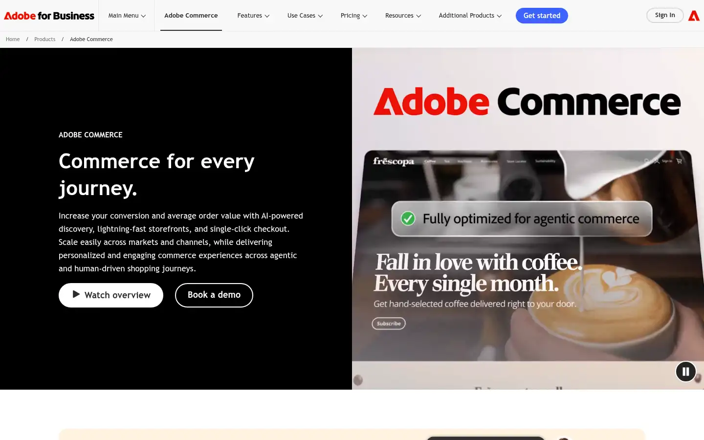 Screenshot of magento.com
