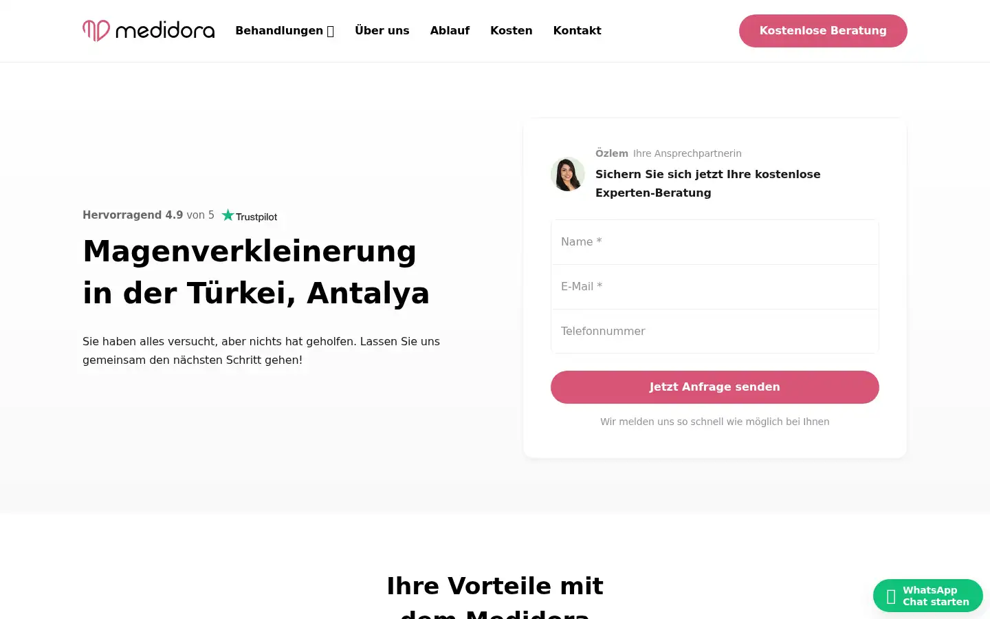 Screenshot of magenverkleinerungturkei.com