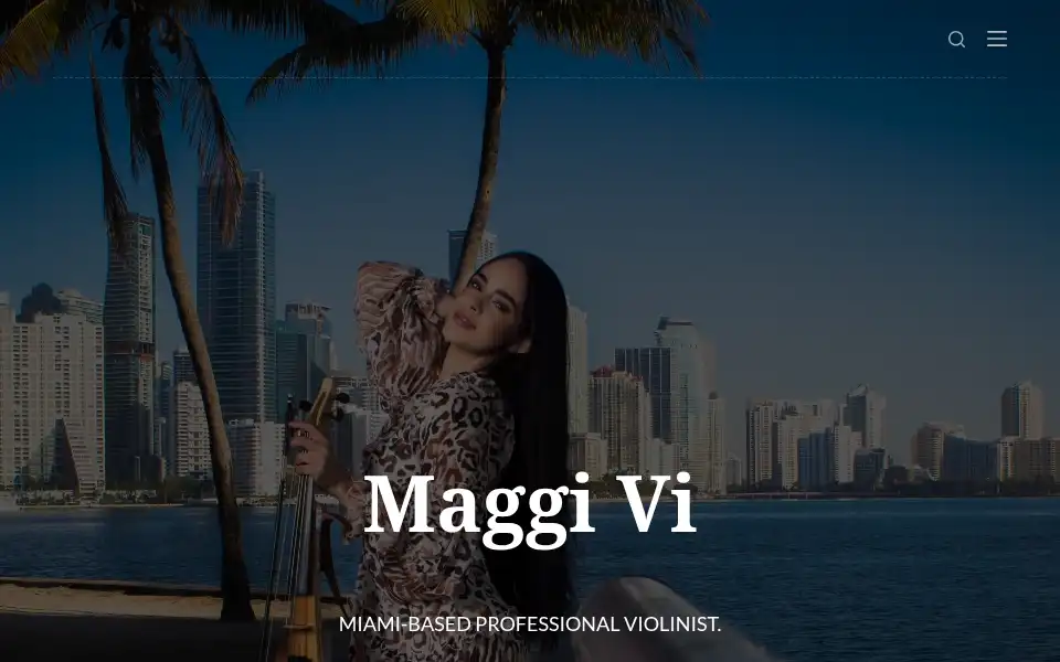 Screenshot of maggiviolin.com