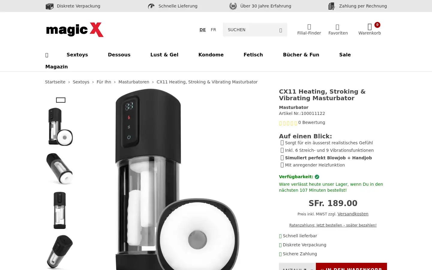 Screenshot of magic-x.com
