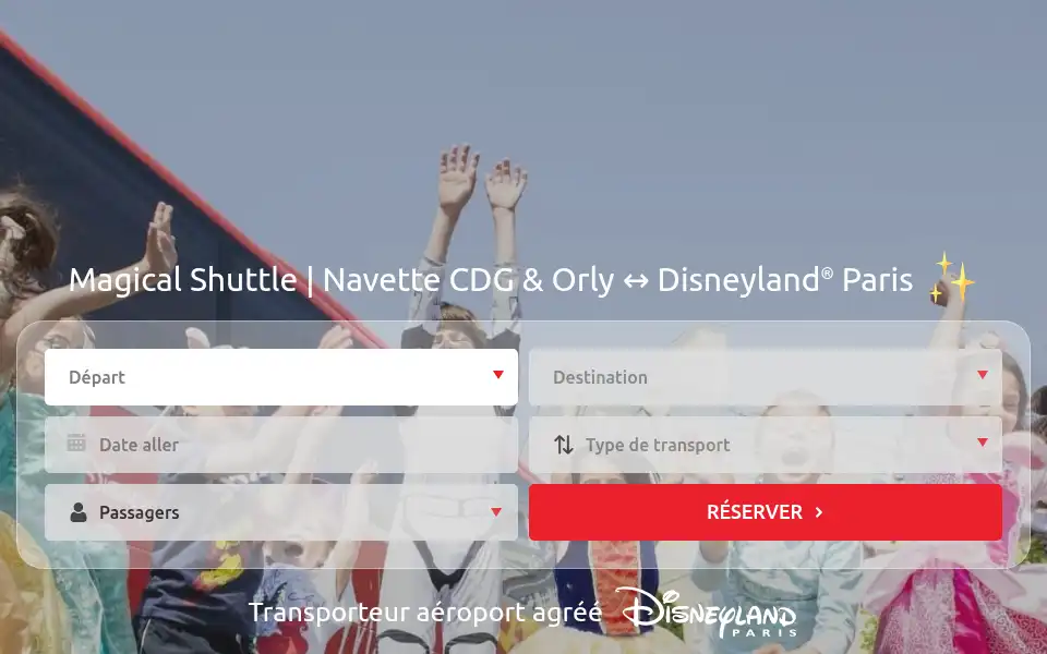 Screenshot of magicalshuttle.fr