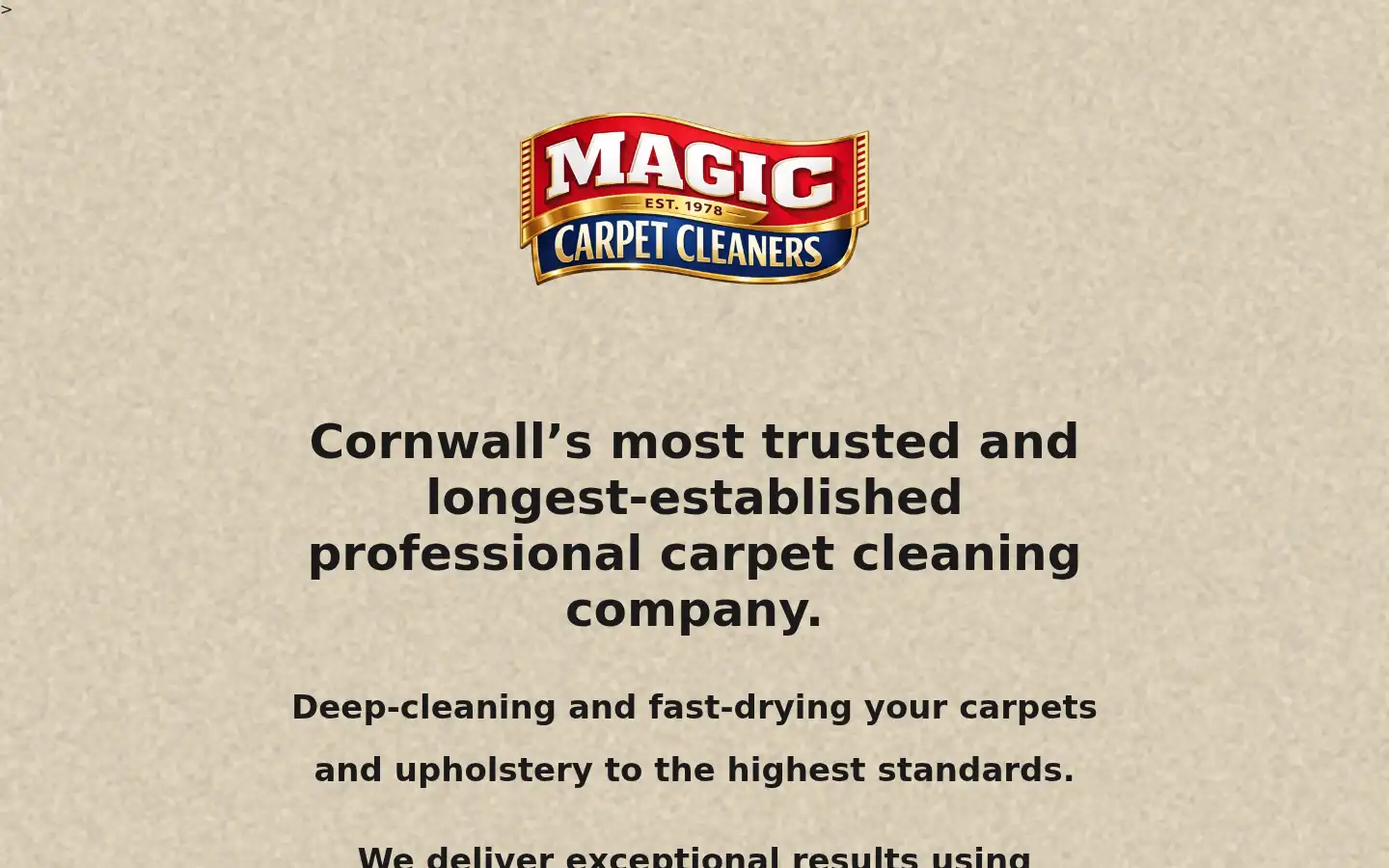 Screenshot of magiccarpets-uk.com