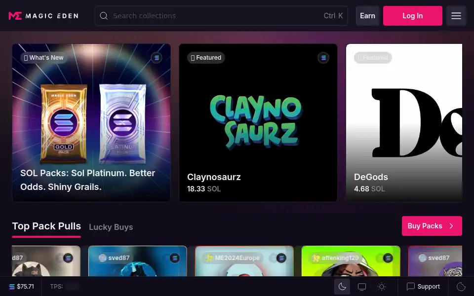 Screenshot of magiceden.io