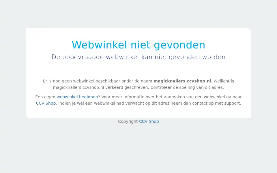 Screenshot of magicknallers.ccvshop.nl