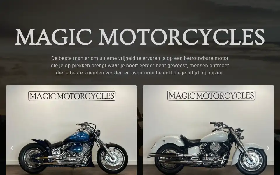 Screenshot of magicmotorcycles.nl