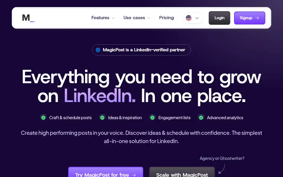 Screenshot of magicpost.in