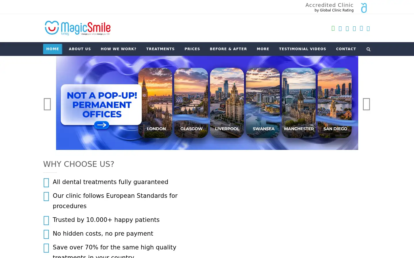 Screenshot of magicsmileturkey.com
