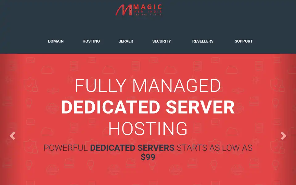 Screenshot of magicwebindia.com