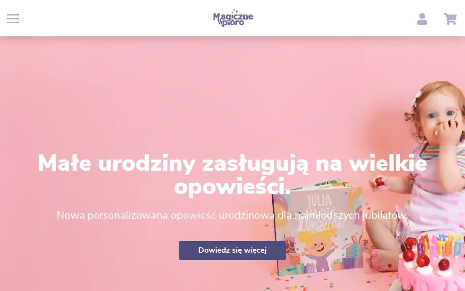 Screenshot of magicznepioro.pl