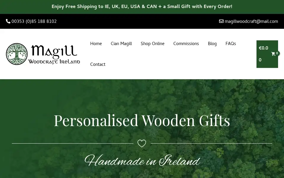 Screenshot of magillwoodcraftireland.com